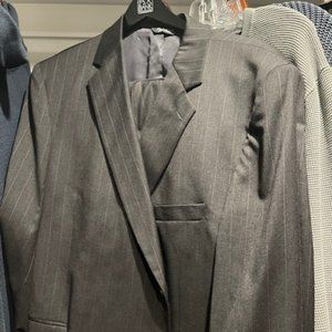 Jos A Bank pin-stripped suit size 48R charcoal